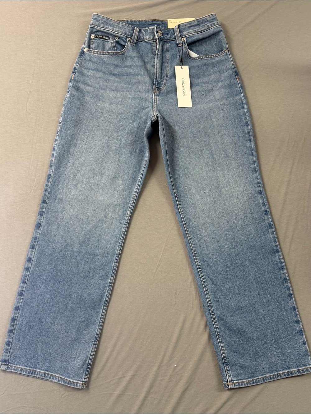 Calvin Klein High Rise Straight Jeans Size 30 NWT
